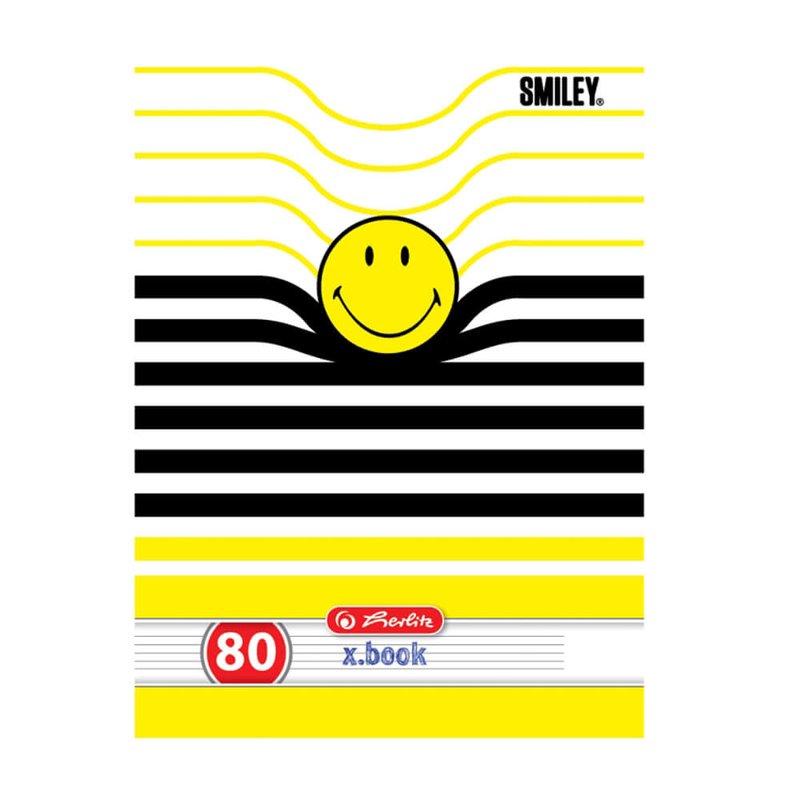 Caiet A4, 80 file Herlitz Smiley