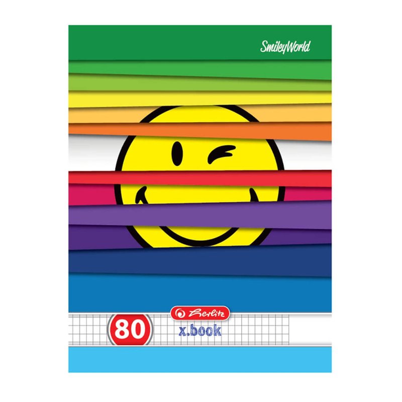 Caiet A4, 80 file Herlitz Smiley